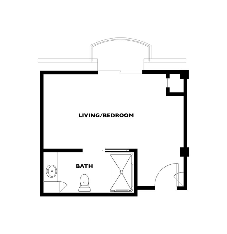 The Derby Royal floor plan located at Kingswood Senior Living Located in Kansas City, MO.