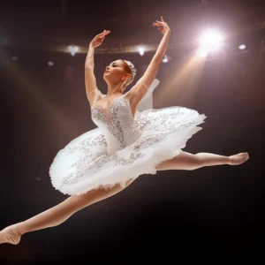 Ballerina jumping